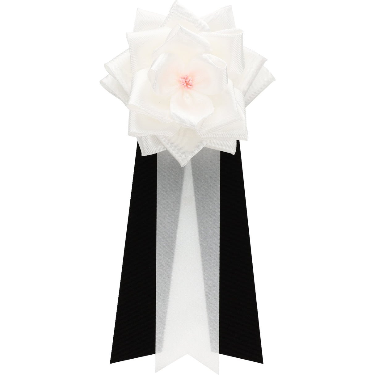 【全24色】リボン徽章(記章・胸章)中リボンバラ 1個売り 花径:95mm 長さ:220mm 式典 イベント セレモニー 選挙 国会議員 祝賀会 入学式 卒業式 運動会 竣工式 来賓