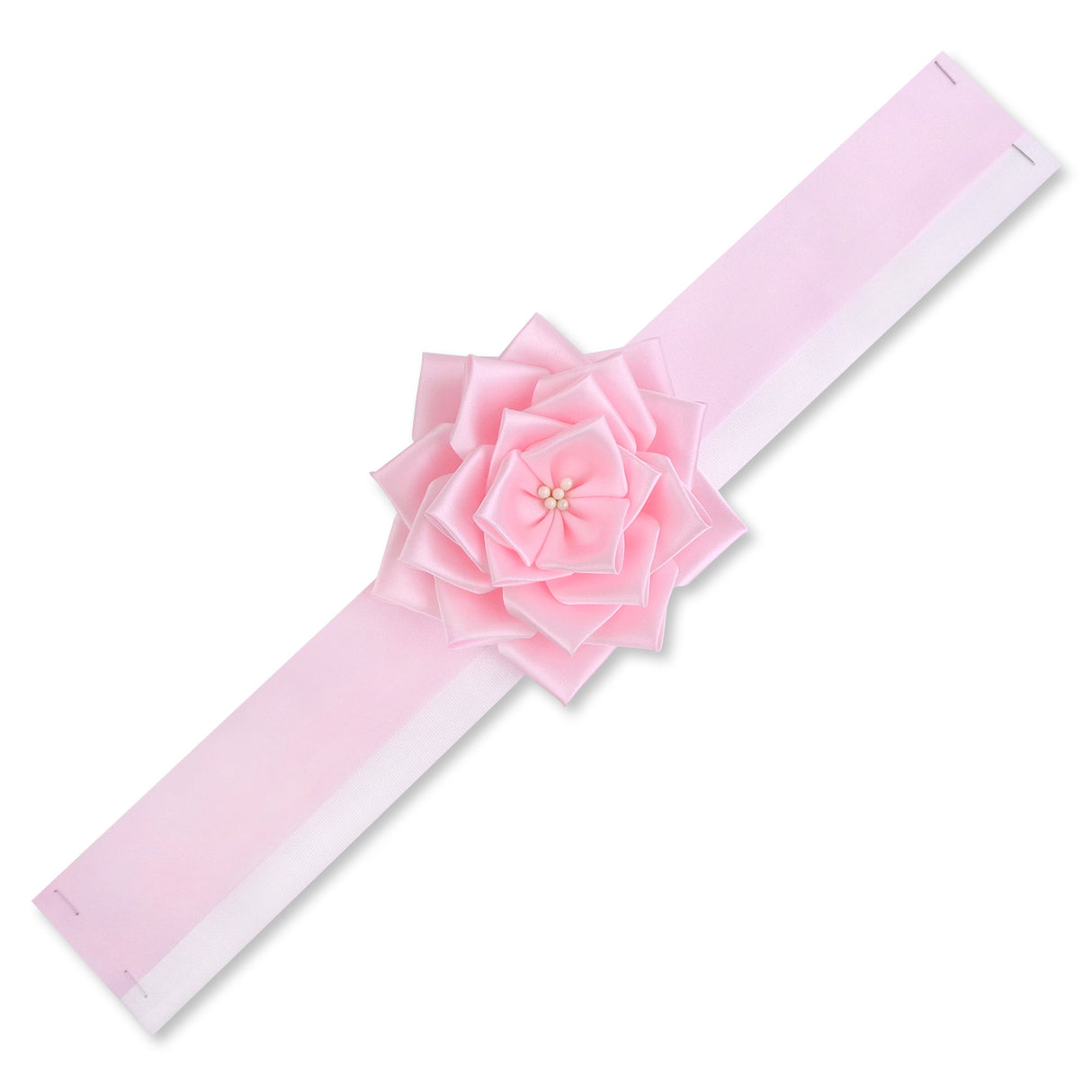 遺影 肖像 額縁用リボン 6段バラリボン パールピンク