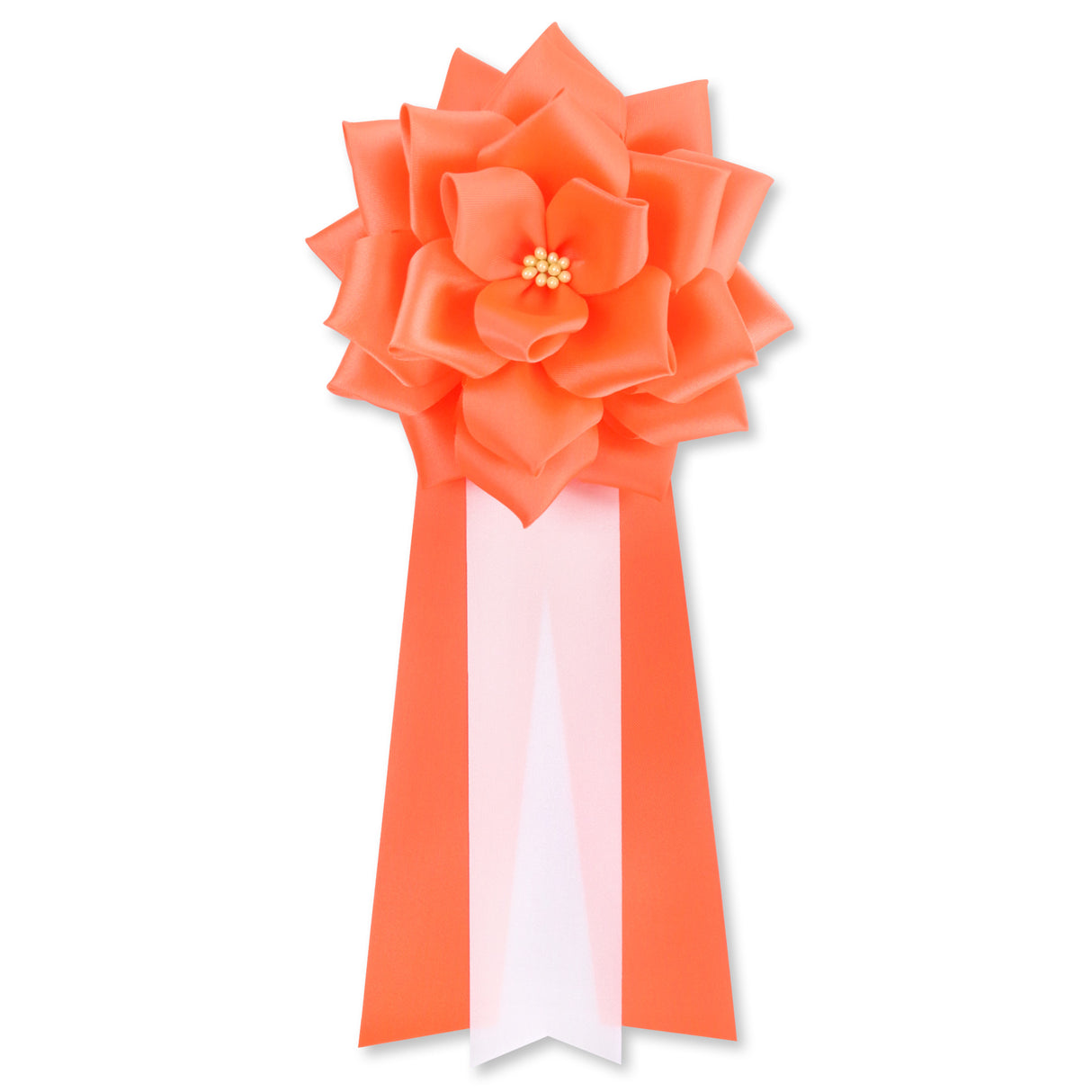 【全24色】リボン徽章(記章・胸章)大リボンバラ 1個売り 花径:120mm 長さ:280mm 式典 イベント セレモニー 選挙 国会議員 祝賀会 入学式 卒業式 運動会 竣工式 来賓