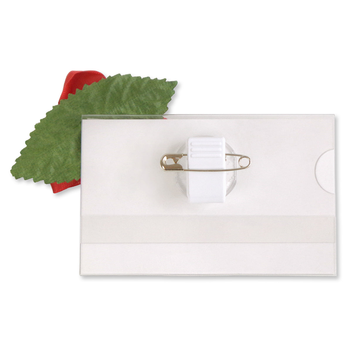 ミニバラプレート 名刺サイズ 名札 ネームホルダー 安全ピン・クリップ両用 イベント パーティー 式典 セレモニー 展覧会