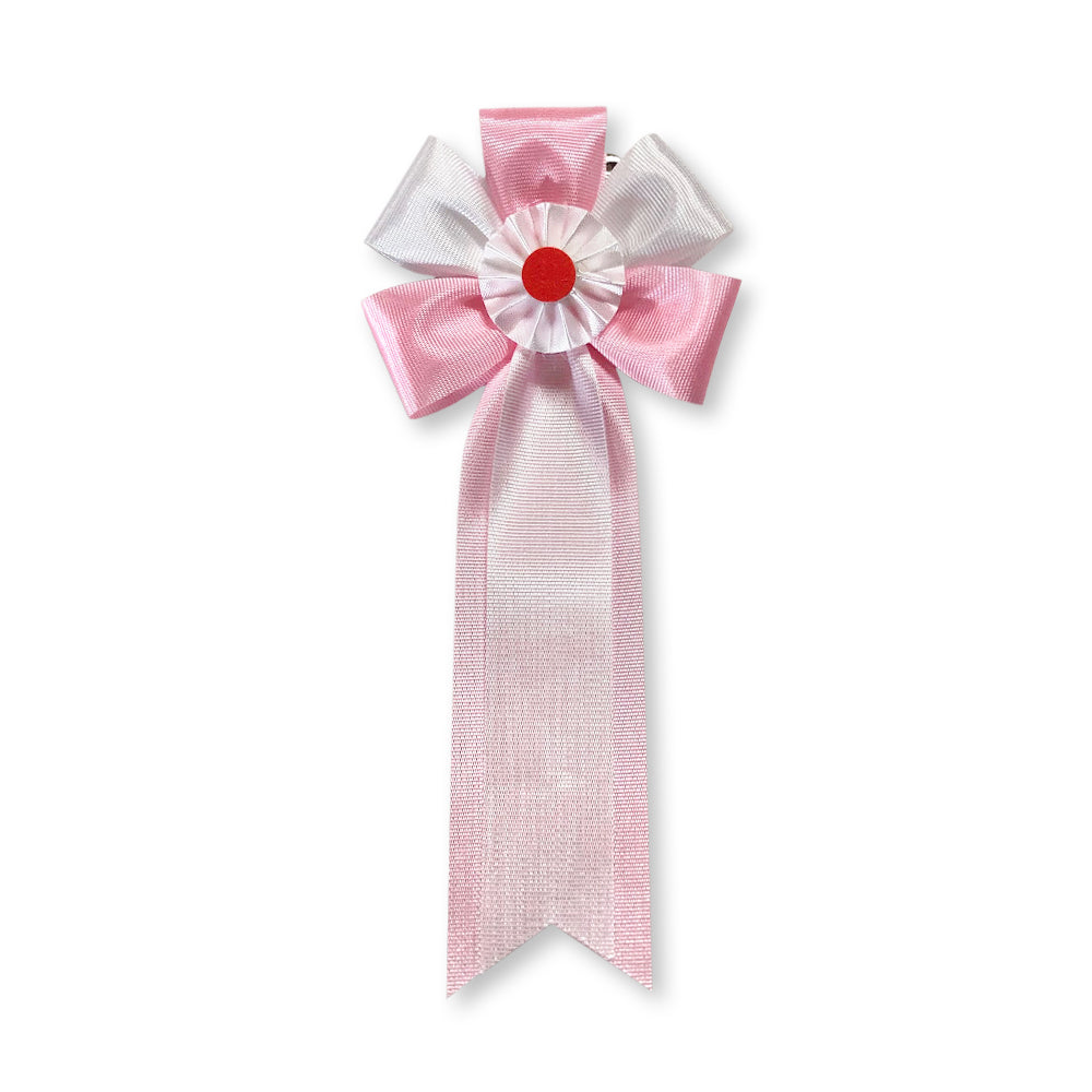 リボン徽章(記章・胸章)中旭光 ピンク