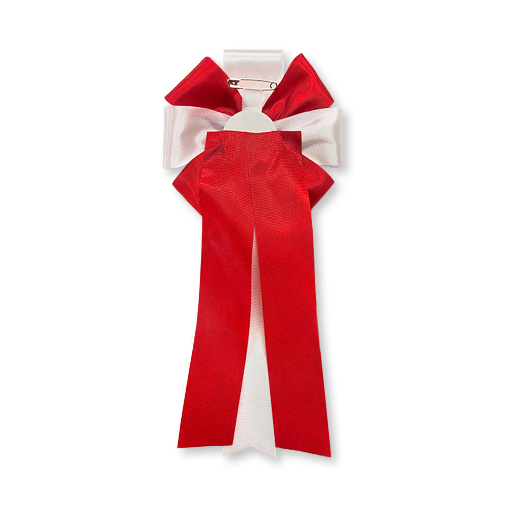 リボン徽章(記章・胸章)特大旭光 裏側 安全ピン