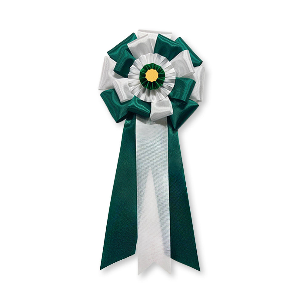 リボン徽章(記章・胸章)特大旭光 緑