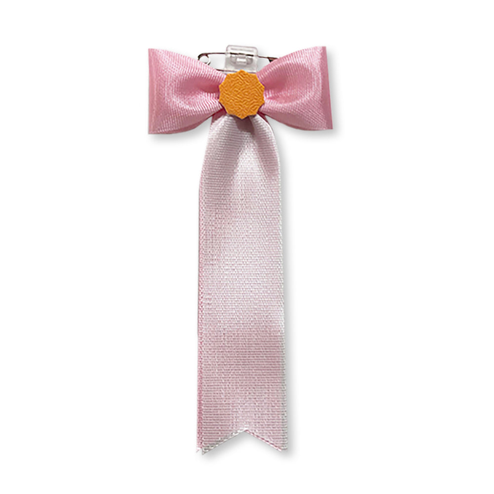 リボン徽章(記章・胸章)蝶タレ ピンク