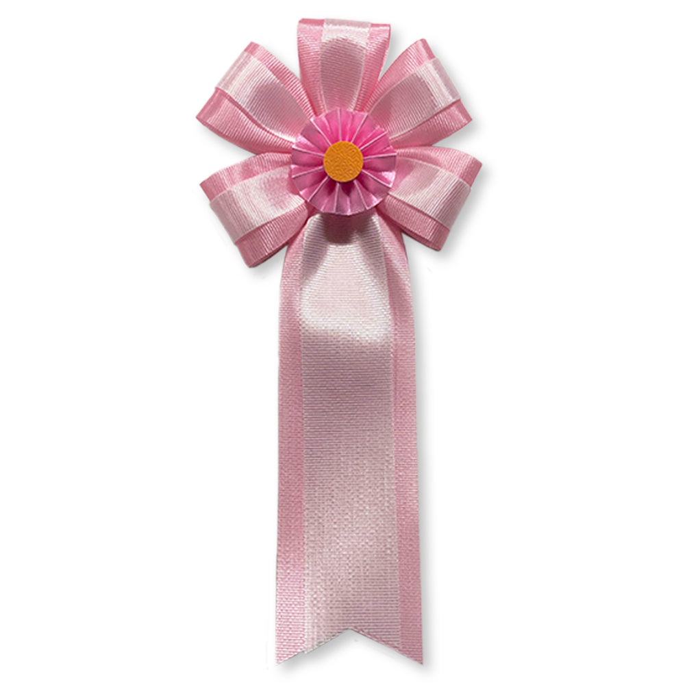 リボン徽章(記章・胸章)中旭光複 ピンク