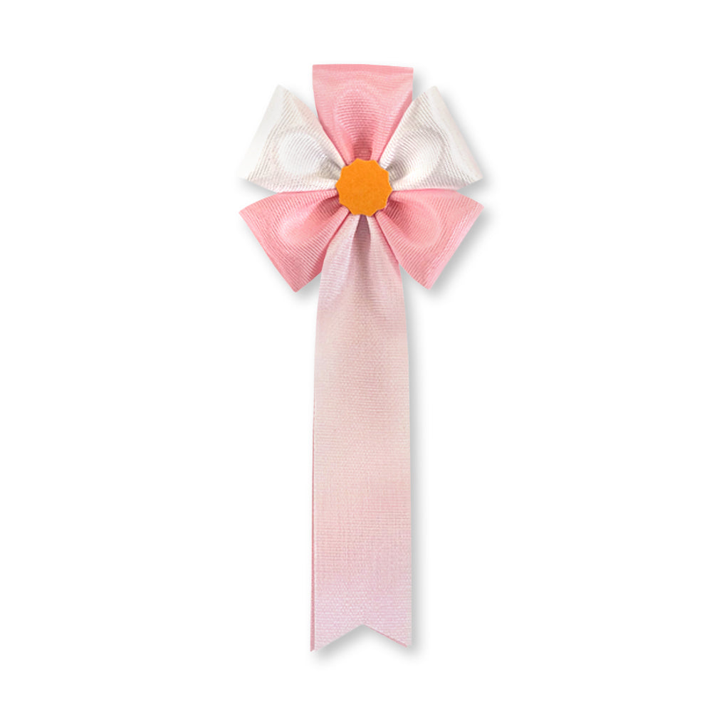 リボン徽章(記章・胸章)五方 ピンク