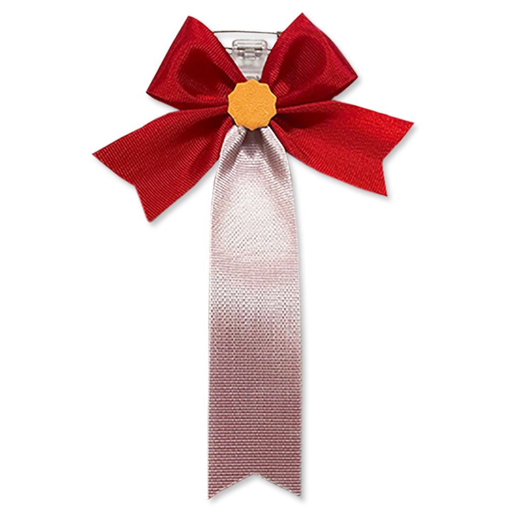 リボン徽章(記章・胸章)羽 赤