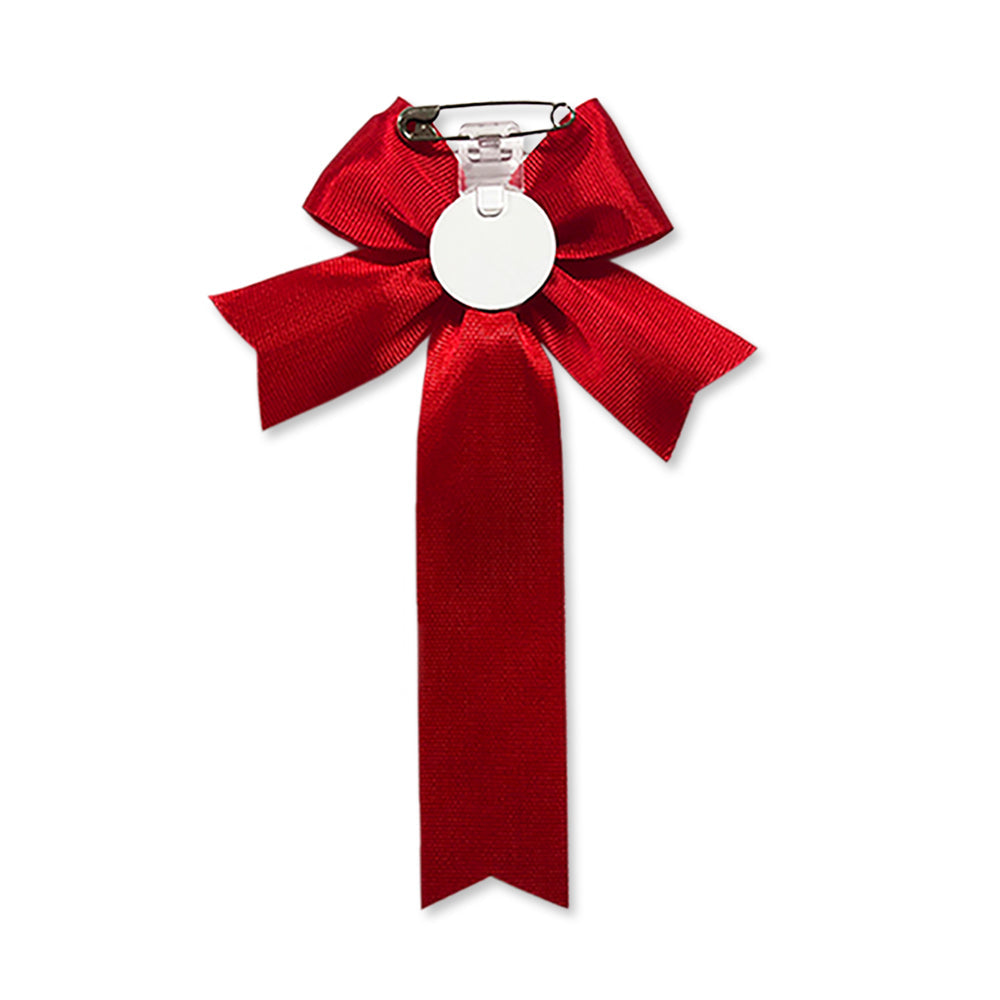 リボン徽章(記章・胸章)羽 裏側 安全ピン