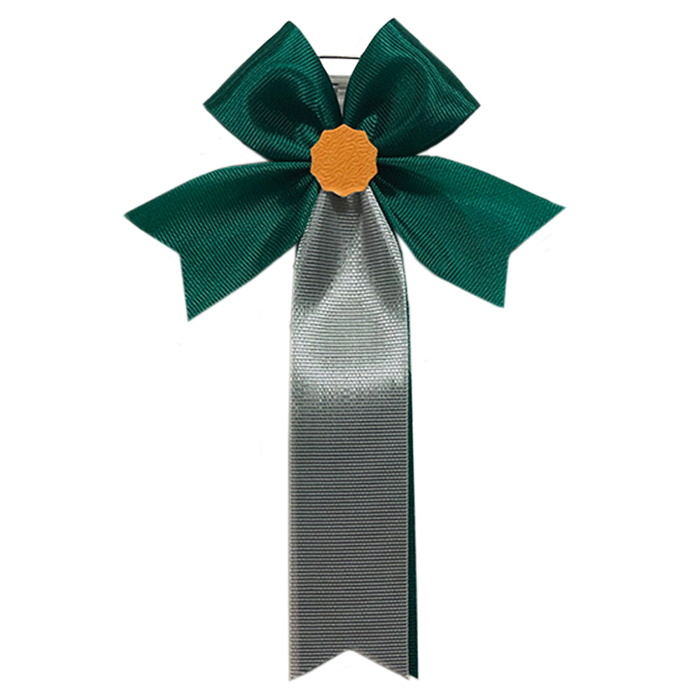 リボン徽章(記章・胸章)羽 緑