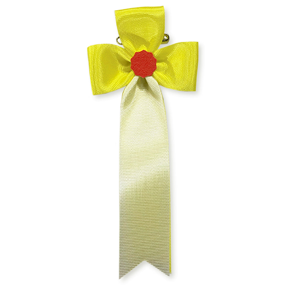 リボン徽章(記章・胸章)立ヒナ 黄