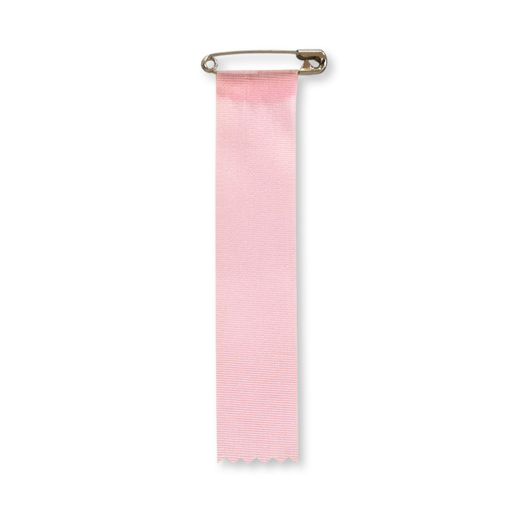 リボン徽章(記章・胸章)ビラ ピンク