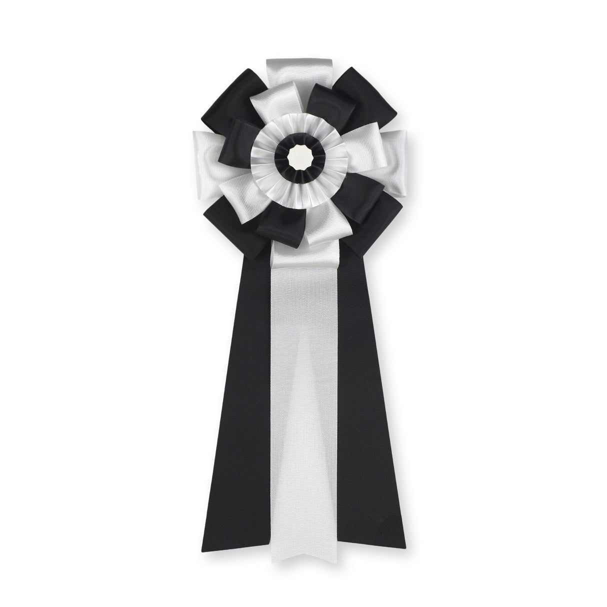 リボン徽章(記章・胸章)特大旭光 横幅:110mm 長さ:260mm 式典 イベント 入学式 卒業式 セレモニー 来賓 表彰 主催者