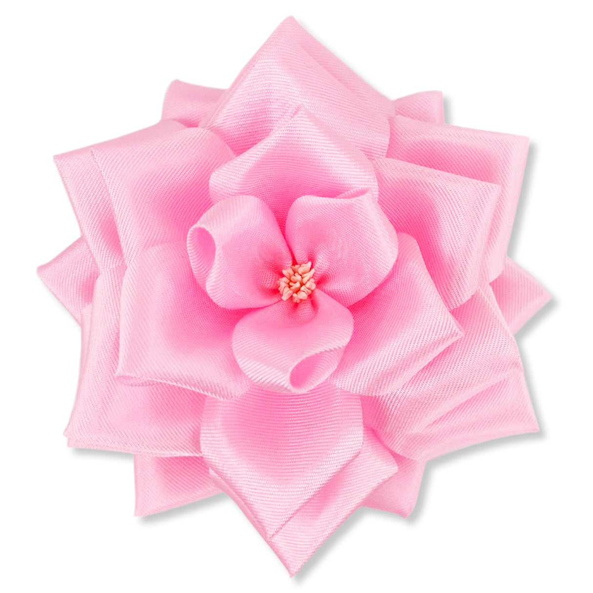 リボン徽章(記章・胸章)大リボンバラ 花のみ ピンク