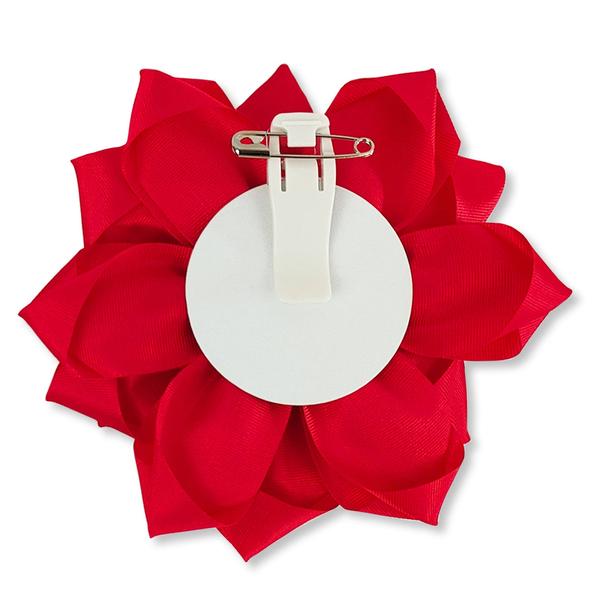 リボン徽章(記章・胸章)大リボンバラ バラの裏側