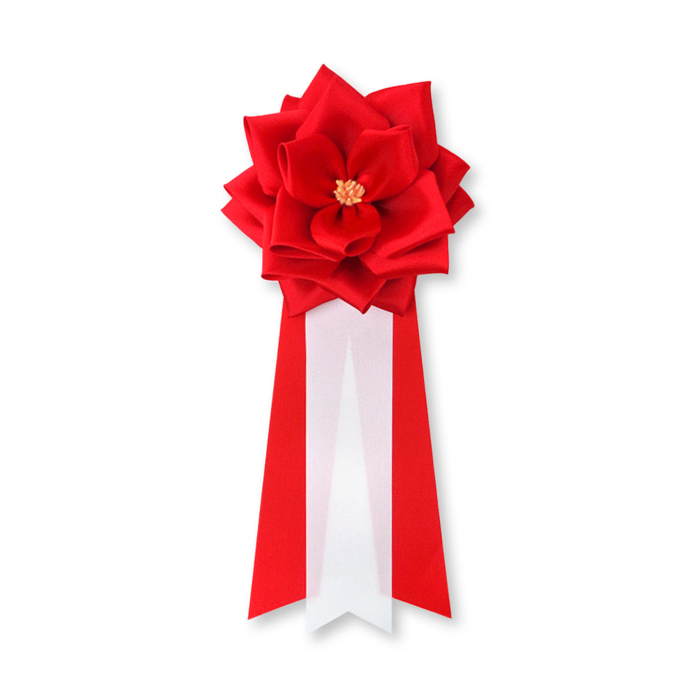 リボン徽章(記章・胸章)中リボンバラ 1個売り