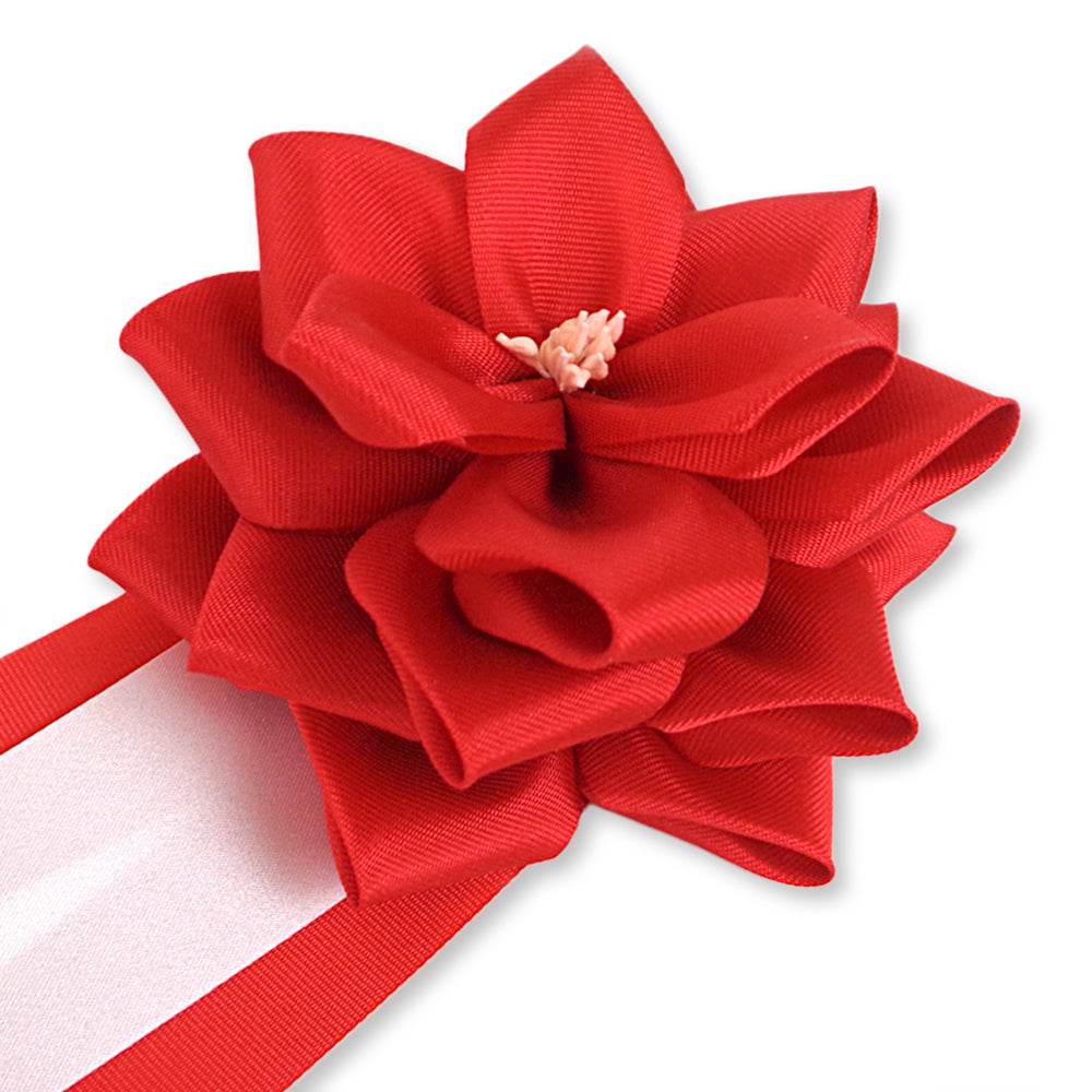 リボン徽章(記章・胸章)中リボンバラ アップ