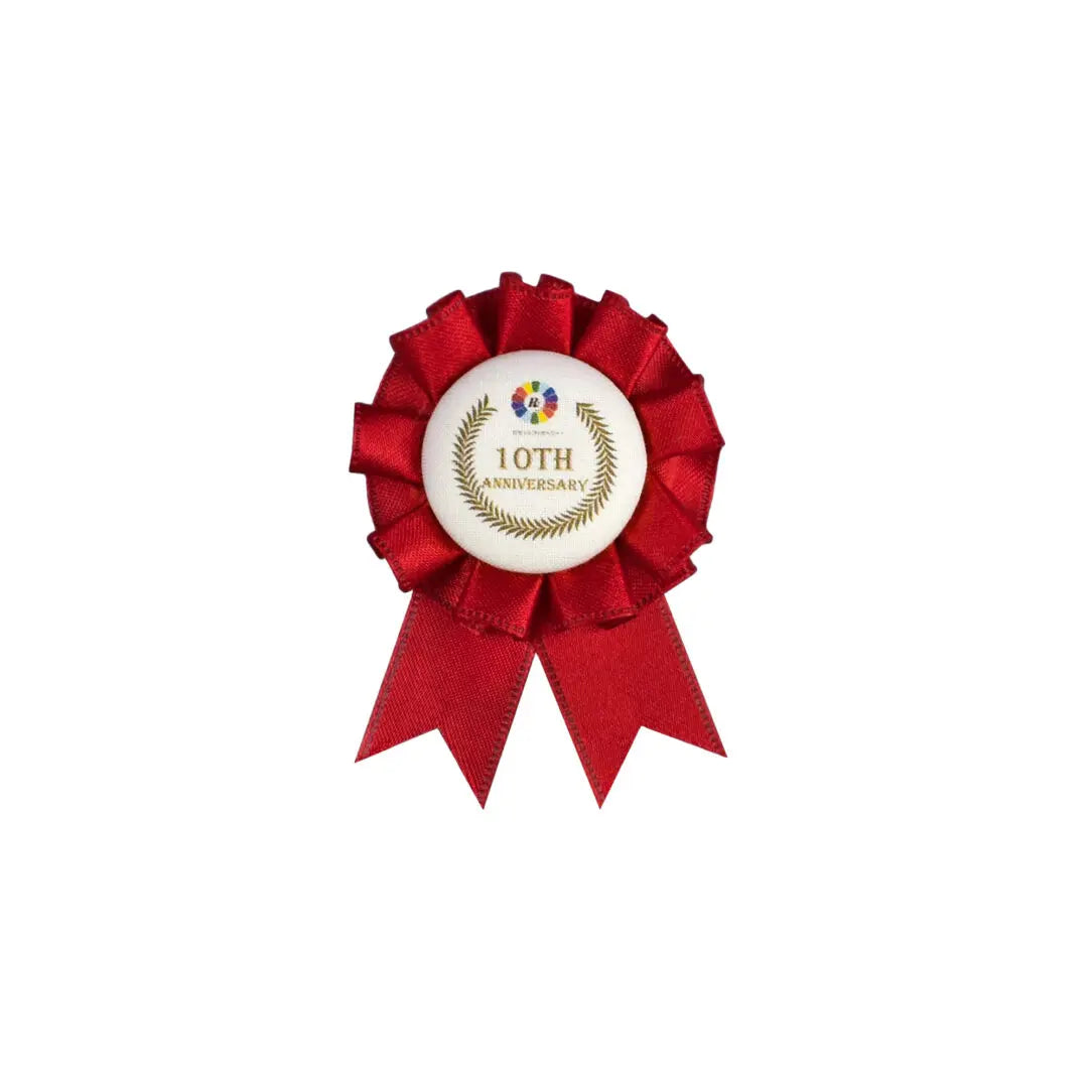 式典・表彰用ロゼット シングル SSサイズ デザイン入り