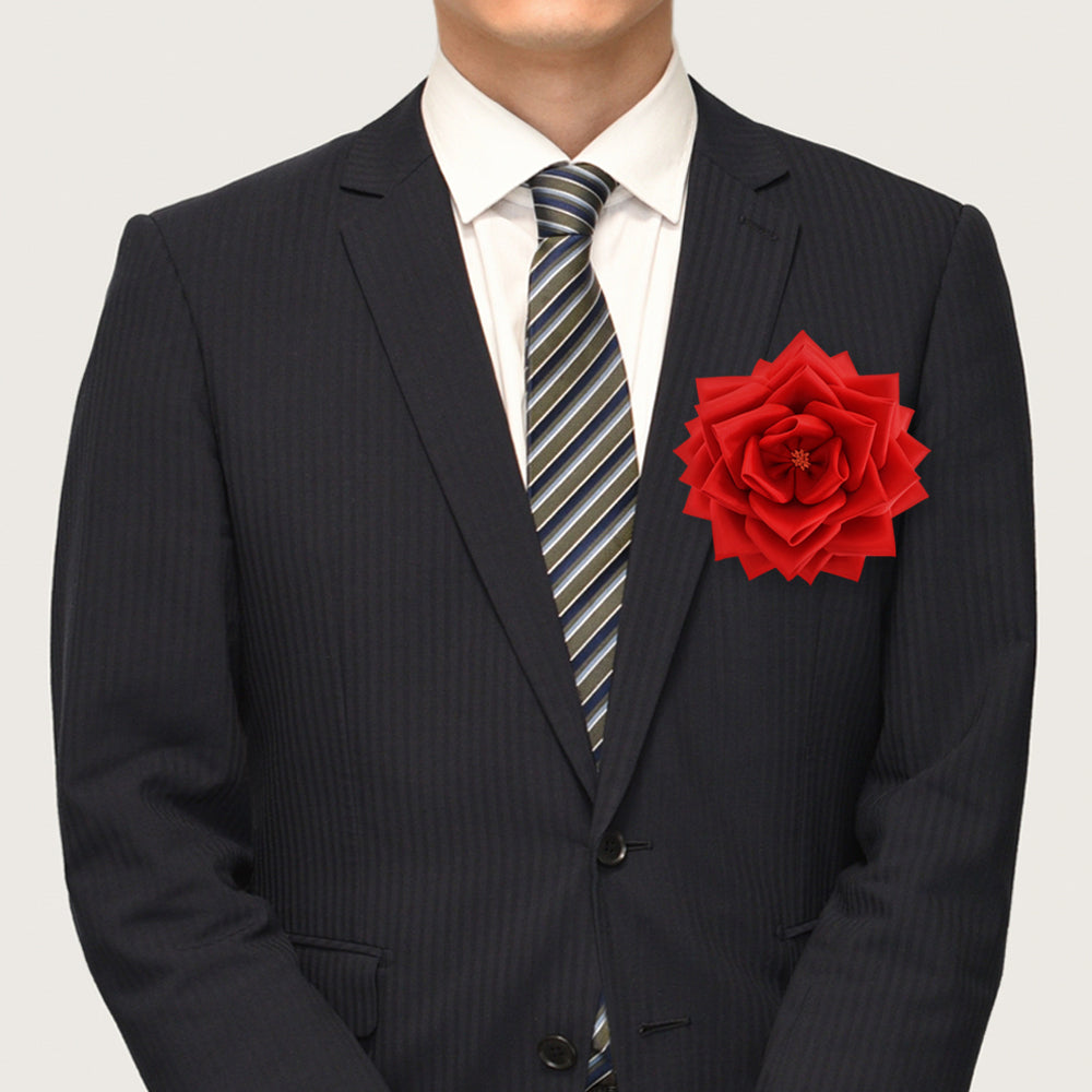 リボン徽章(記章・胸章)特大リボンバラ 花のみ 6個セット 花径:135mm 式典 イベント セレモニー 選挙 国会議員 祝賀会 入学式 卒業式 運動会 竣工式 来賓