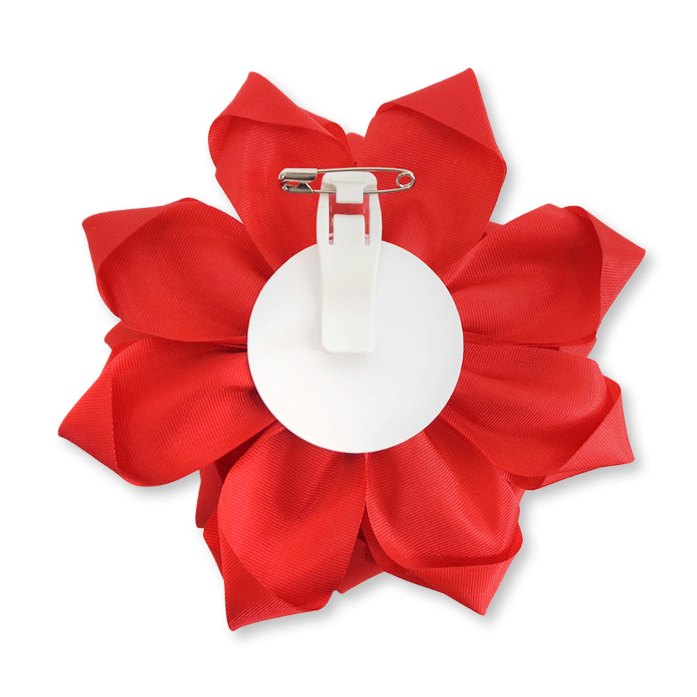 リボン徽章(記章・胸章)特大リボンバラ 花のみ 1個売り 花径:135mm 式典 イベント セレモニー 選挙 国会議員 祝賀会 入学式 卒業式 運動会 竣工式 来賓