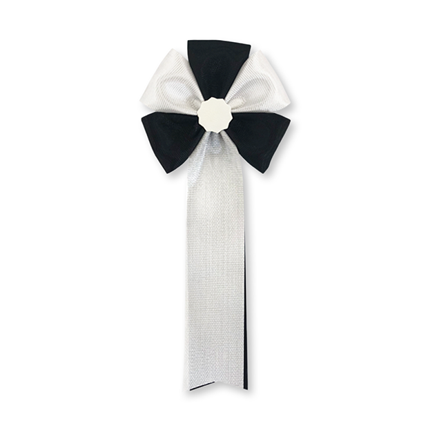 リボン徽章(記章・胸章)五方 10個セット 横幅:60mm 長さ:140mm 式典 イベント 入学式 卒業式 セレモニー 来賓 表彰 主催者