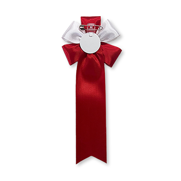 リボン徽章(記章・胸章)五方・大 裏側 安全ピン