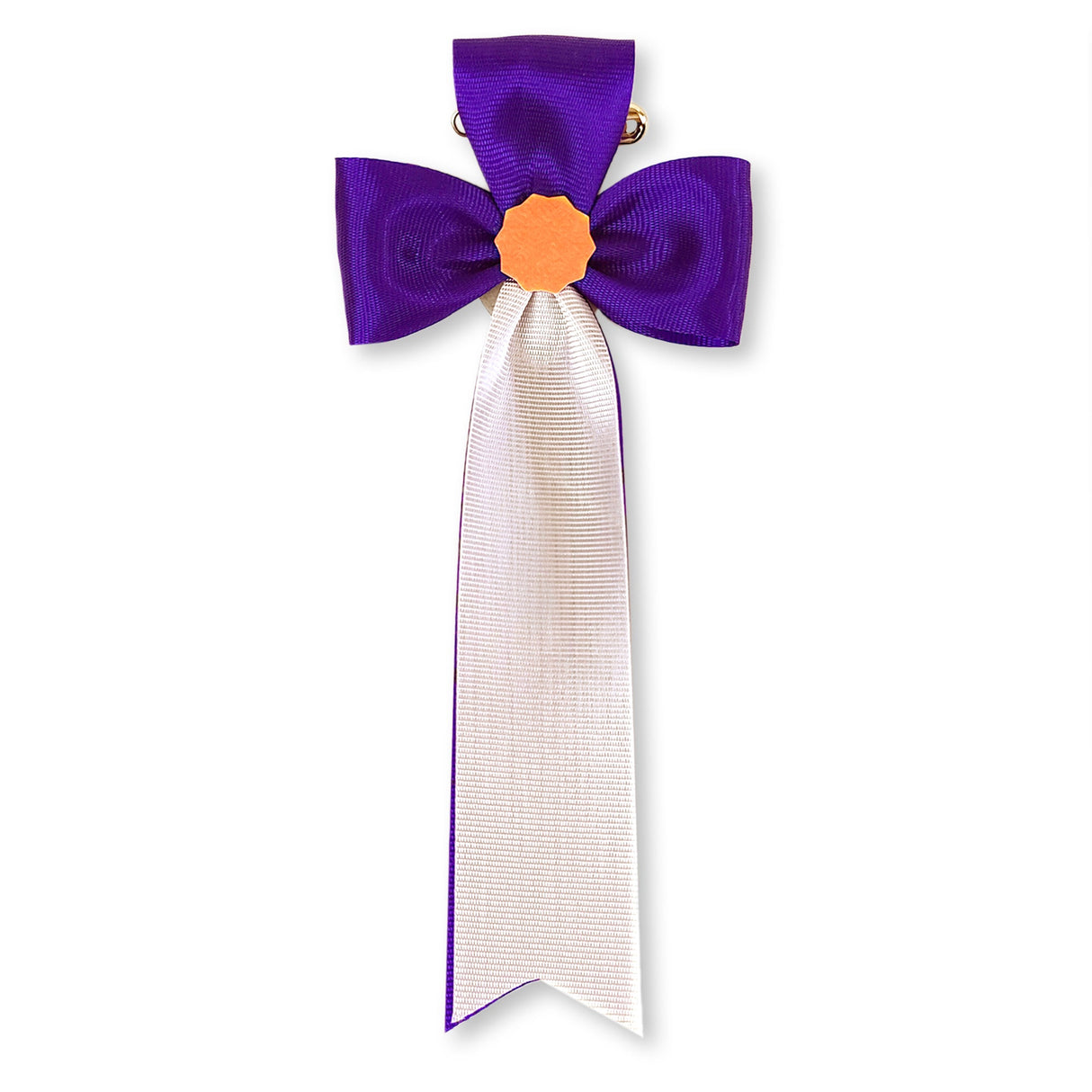 リボン徽章(記章・胸章)立ヒナ 紫