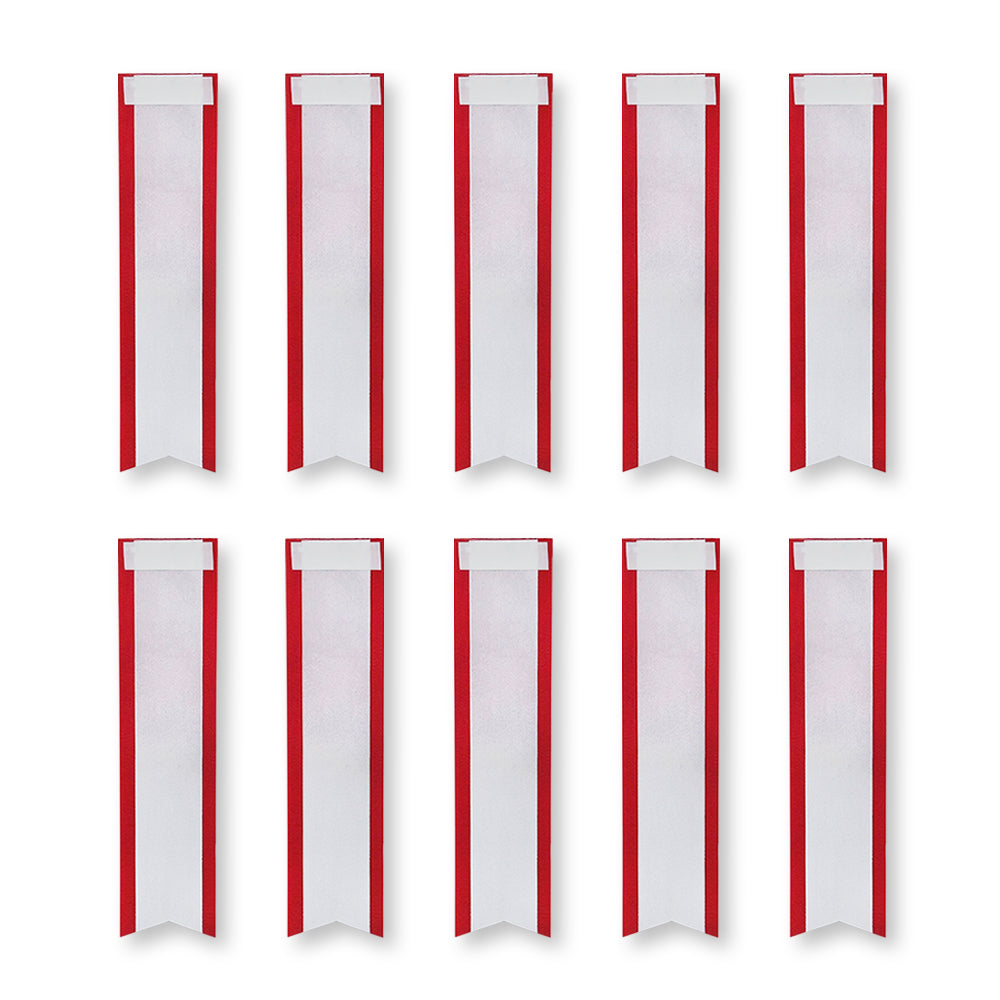 リボン徽章(記章・胸章)小リボンバラ 付け替え用タレ 10枚セット