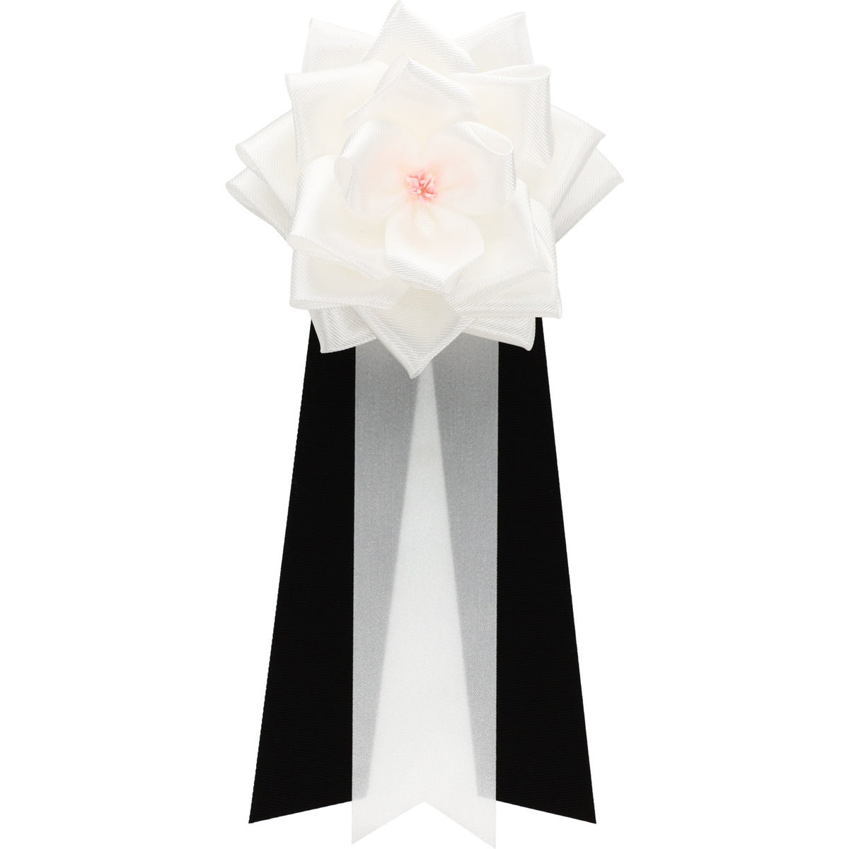 【全24色】リボン徽章（記章・胸章）中リボンバラ 1個売り 花径:95mm 長さ:220mm 式典 イベント セレモニー 選挙 国会議員 祝賀会 入学式 卒業式 運動会 竣工式 来賓