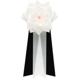 【全24色】リボン徽章（記章・胸章）中リボンバラ 1個売り 花径:95mm 長さ:220mm 式典 イベント セレモニー 選挙 国会議員 祝賀会 入学式 卒業式 運動会 竣工式 来賓