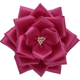 【全24色】リボン徽章（記章・胸章）中リボンバラ 花のみ 1個売り 花径:95mm 式典 イベント セレモニー 選挙 国会議員 祝賀会 入学式 卒業式 運動会 竣工式 来賓