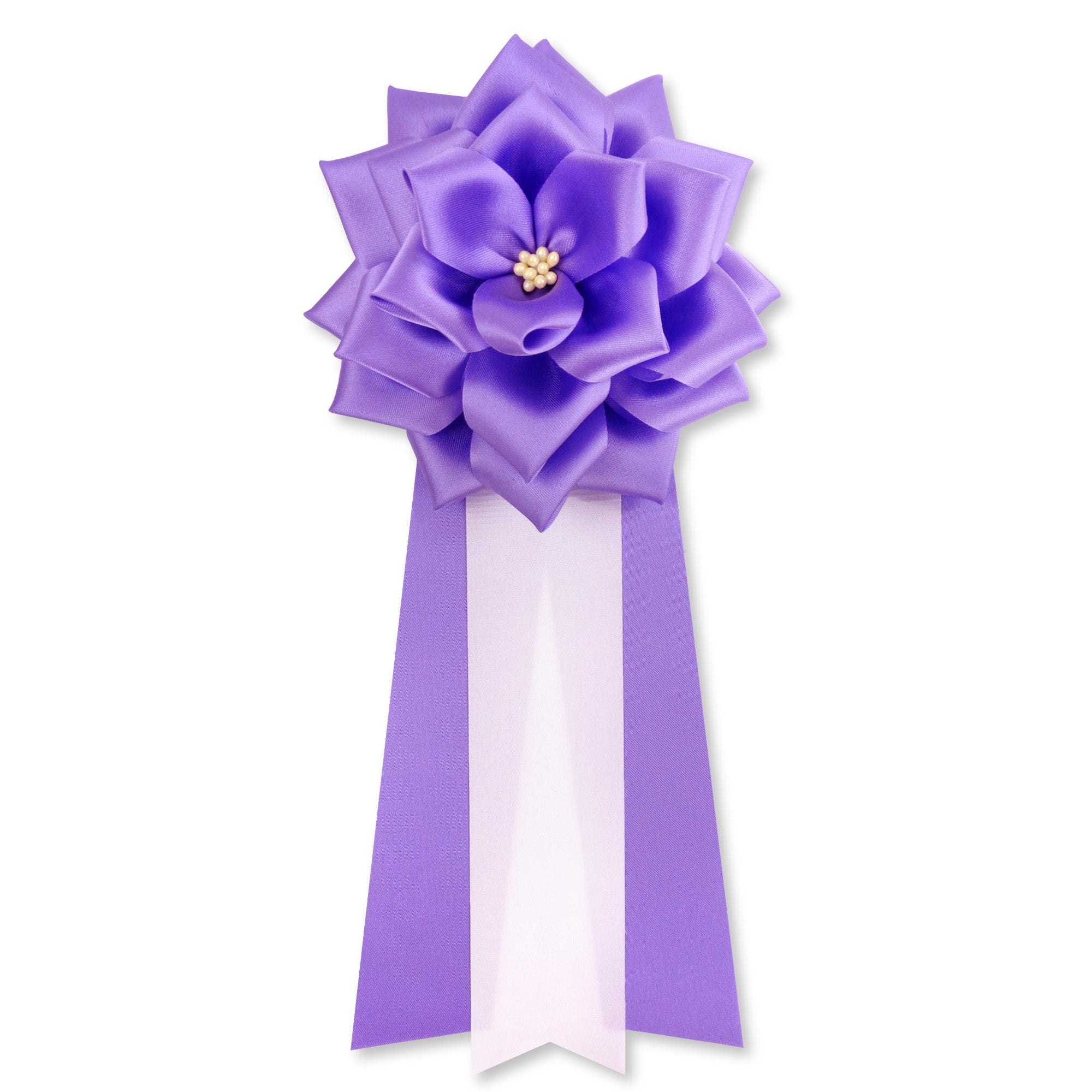 全24色】リボン徽章（記章・胸章）大リボンバラ 1個売り 花径:120mm 長