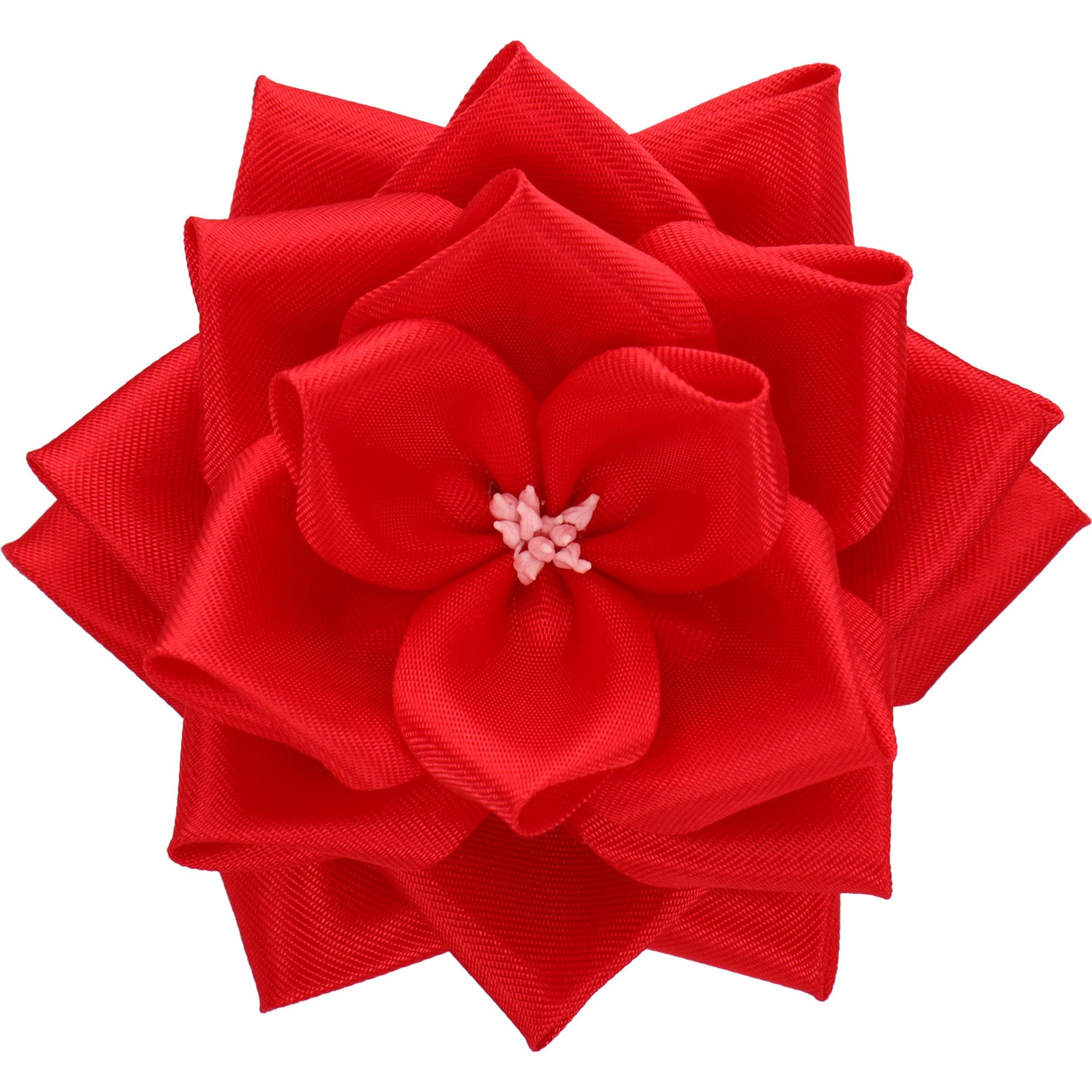 No.82 お花のリボンベール 中リボンバラ徽章 花のみ 1個 花径95mm | YONEOKA RIBBON