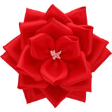 【全24色】リボン徽章（記章・胸章）中リボンバラ 花のみ 1個売り 花径:95mm 式典 イベント セレモニー 選挙 国会議員 祝賀会 入学式 卒業式 運動会 竣工式 来賓