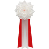 【全24色】リボン徽章（記章・胸章）大リボンバラ 1個売り 花径:120mm 長さ:280mm 式典 イベント セレモニー 選挙 国会議員 祝賀会 入学式 卒業式 運動会 竣工式 来賓