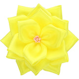 【全24色】リボン徽章（記章・胸章）小リボンバラ 花のみ 1個売り 花径:75mm 式典 イベント セレモニー 選挙 国会議員 祝賀会 入学式 卒業式 運動会 竣工式 来賓