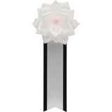 【全24色】リボン徽章（記章・胸章）小リボンバラ 1個売り 花径:75mm 長さ:175mm 式典 イベント セレモニー 選挙 国会議員 祝賀会 入学式 卒業式 運動会 竣工式 来賓