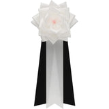 【全24色】リボン徽章（記章・胸章）中リボンバラ 1個売り 花径:95mm 長さ:220mm 式典 イベント セレモニー 選挙 国会議員 祝賀会 入学式 卒業式 運動会 竣工式 来賓