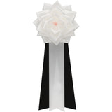 【全24色】リボン徽章（記章・胸章）大リボンバラ 1個売り 花径:120mm 長さ:280mm 式典 イベント セレモニー 選挙 国会議員 祝賀会 入学式 卒業式 運動会 竣工式 来賓