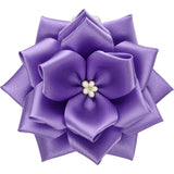 【全24色】リボン徽章（記章・胸章）小リボンバラ 花のみ 1個売り 花径:75mm 式典 イベント セレモニー 選挙 国会議員 祝賀会 入学式 卒業式 運動会 竣工式 来賓