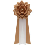 【全24色】リボン徽章（記章・胸章）大リボンバラ 1個売り 花径:120mm 長さ:280mm 式典 イベント セレモニー 選挙 国会議員 祝賀会 入学式 卒業式 運動会 竣工式 来賓