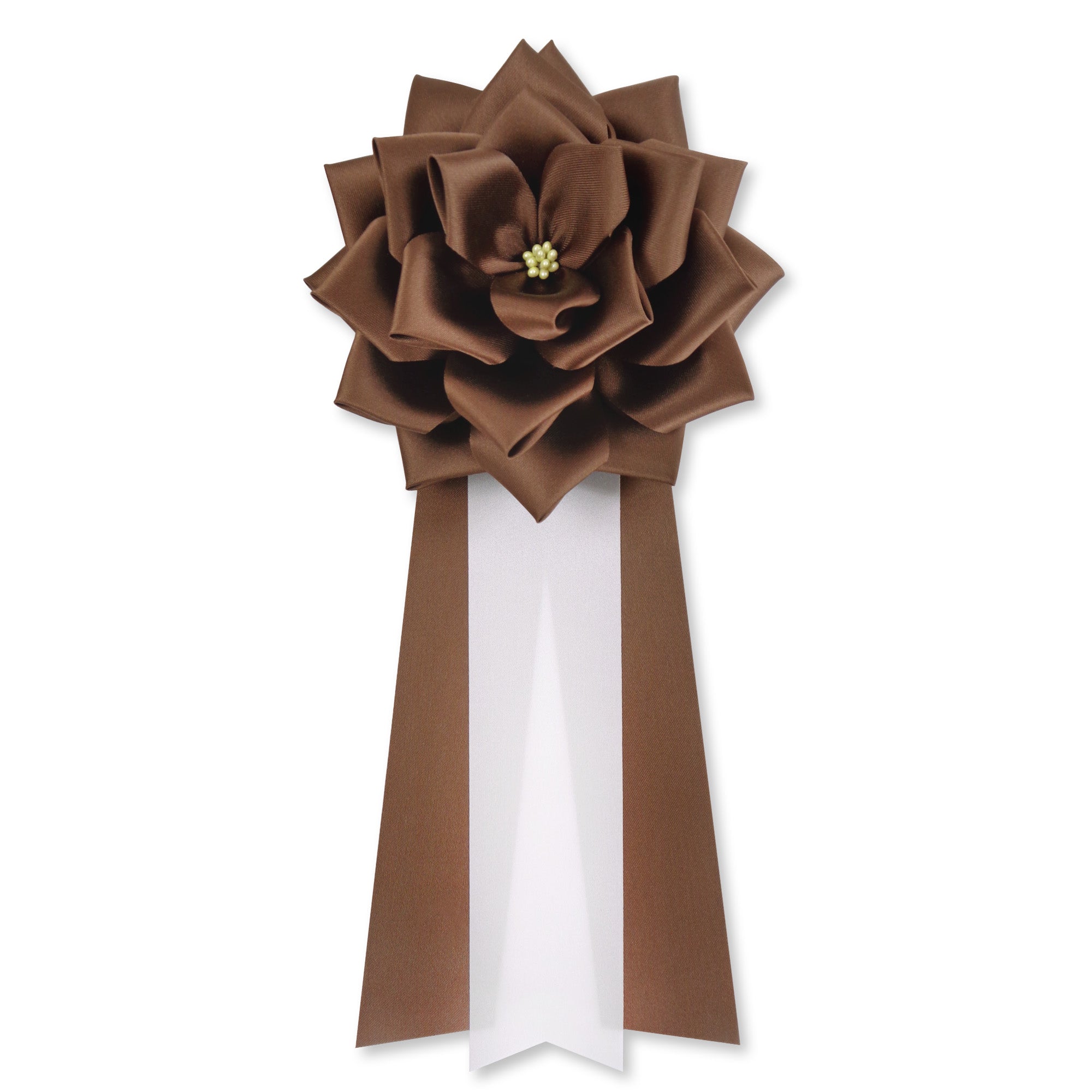 稀少　戦中　紺綬褒章、リボン略綬　共箱付 リボン徽章（記章・胸章）大リボンバラ 1個売り 花径:120mm 長さ:280mm