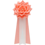 【全24色】リボン徽章（記章・胸章）大リボンバラ 1個売り 花径:120mm 長さ:280mm 式典 イベント セレモニー 選挙 国会議員 祝賀会 入学式 卒業式 運動会 竣工式 来賓