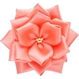 【全24色】リボン徽章（記章・胸章）小リボンバラ 花のみ 20個セット 花径:75mm 式典 イベント セレモニー 選挙 国会議員 祝賀会 入学式 卒業式 運動会 竣工式 来賓