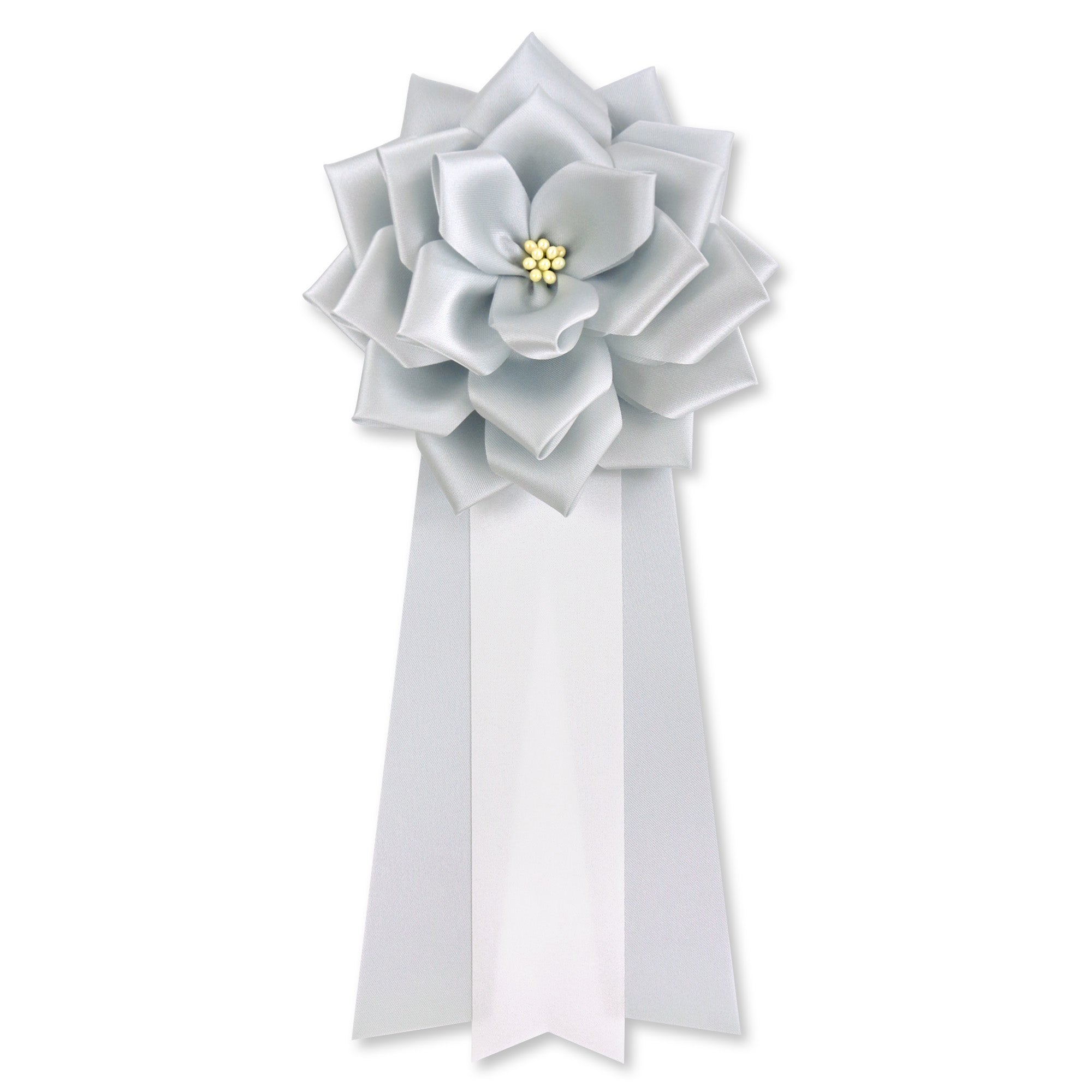 全24色】リボン徽章（記章・胸章）大リボンバラ 6個セット 花径:120mm