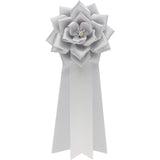 【全24色】リボン徽章（記章・胸章）大リボンバラ 1個売り 花径:120mm 長さ:280mm 式典 イベント セレモニー 選挙 国会議員 祝賀会 入学式 卒業式 運動会 竣工式 来賓