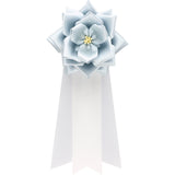 【全24色】リボン徽章（記章・胸章）中リボンバラ 1個売り 花径:95mm 長さ:220mm 式典 イベント セレモニー 選挙 国会議員 祝賀会 入学式 卒業式 運動会 竣工式 来賓
