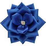 【全24色】リボン徽章（記章・胸章）中リボンバラ 花のみ 1個売り 花径:95mm 式典 イベント セレモニー 選挙 国会議員 祝賀会 入学式 卒業式 運動会 竣工式 来賓