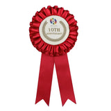 式典・表彰用ロゼット　ダブル76サイズ　デザイン入り