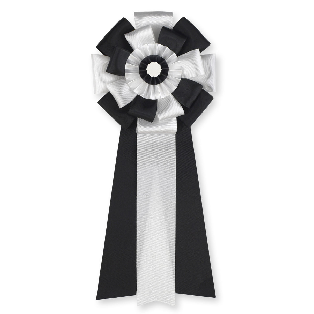 リボン徽章（記章・胸章）二重五方 10個セット 横幅:80mm 長さ:180mm 式典 イベント 入学式 卒業式 セレモニー 来賓 表彰 主催者