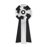 リボン徽章（記章・胸章）特大旭光 横幅:110mm 長さ:260mm 式典 イベント 入学式 卒業式 セレモニー 来賓 表彰 主催者